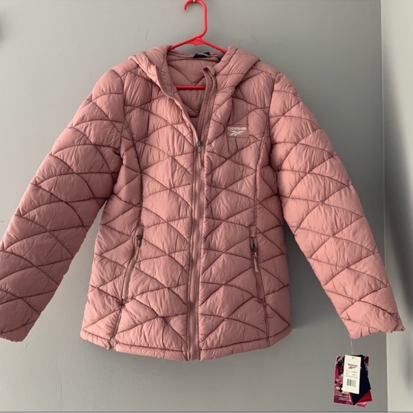 Reebok Dusty Rose Packable Full Zip Coat Size M - Picture 3 of 11